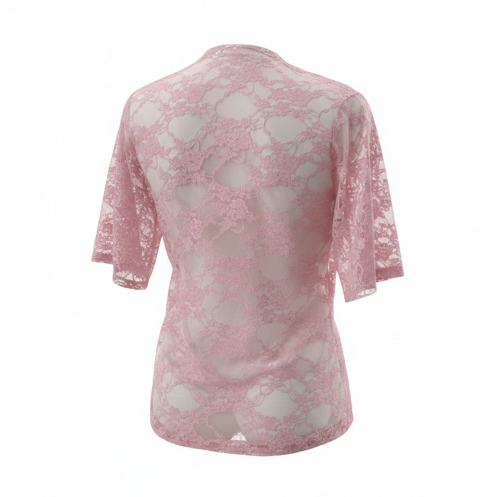 Amore Pink Lace Blouse