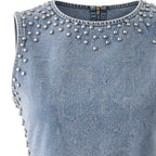 Modern Blue Denim Statement Set