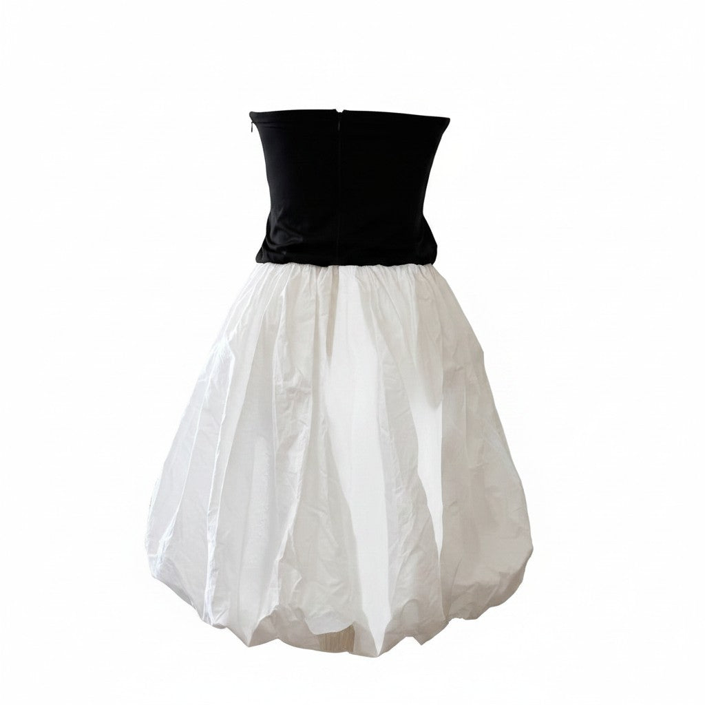 Vestido Blanco y Negro Coco Elegant