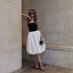 Vestido Blanco y Negro Coco Elegant