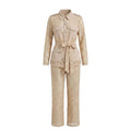 Sensual Floral Guipure Set Beige