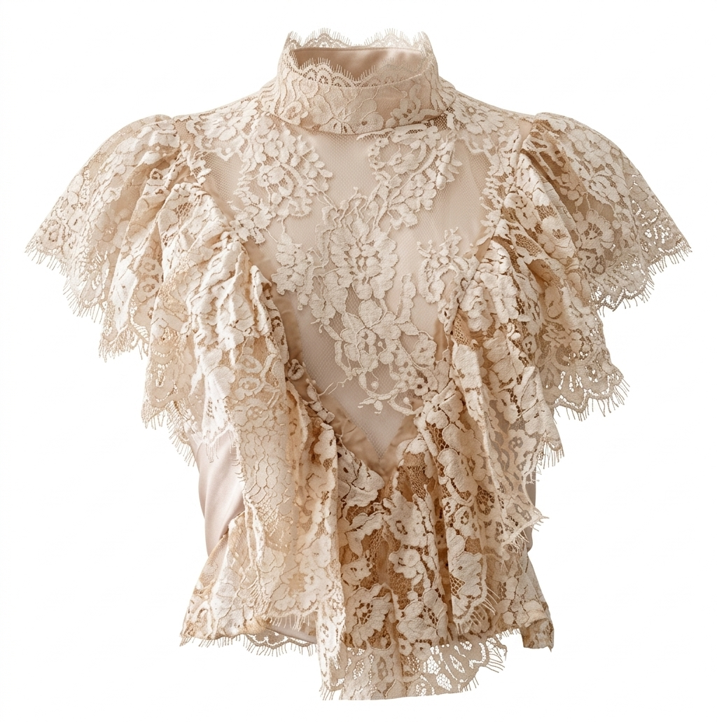 Two-Piece Set with Floral Embroidery