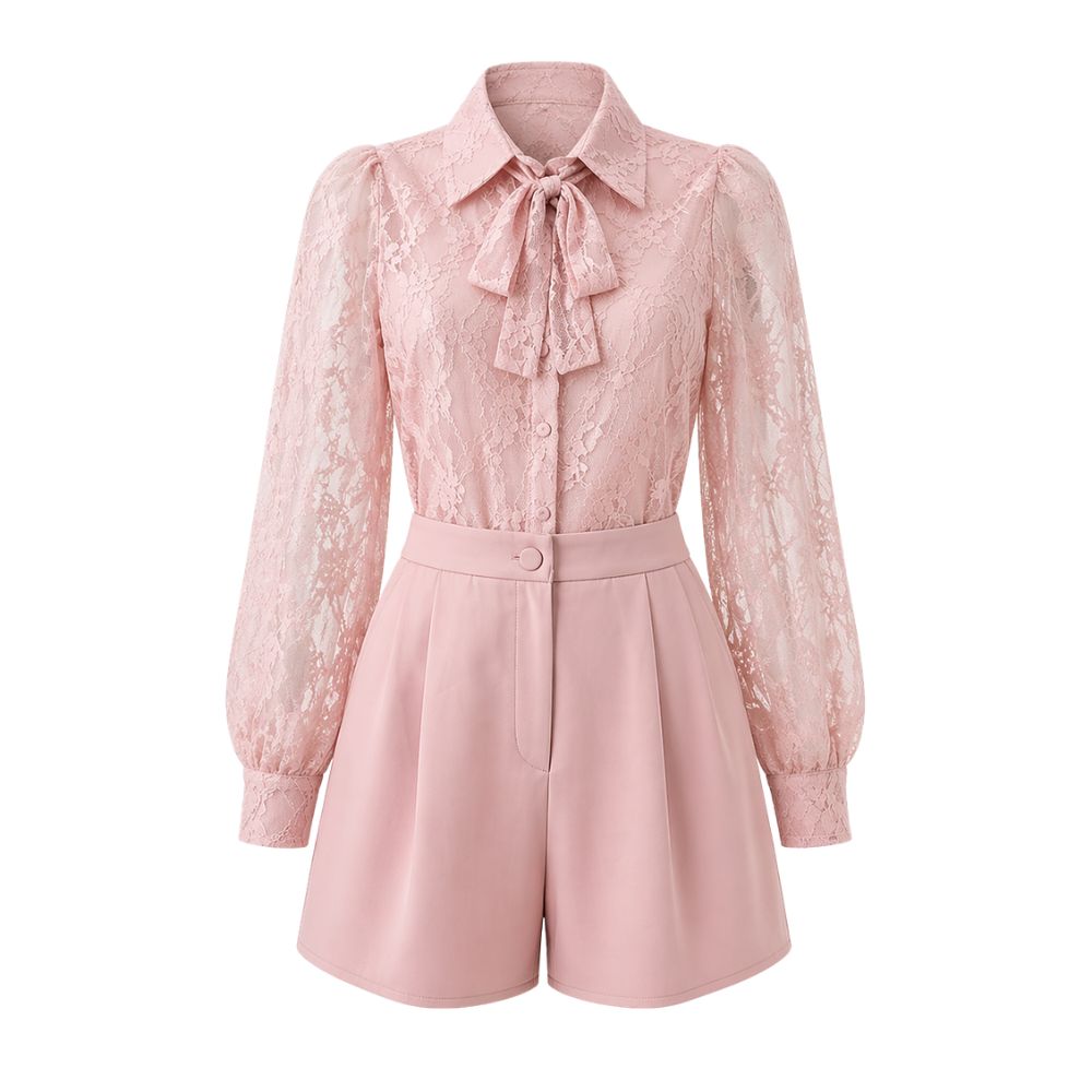 Signature Pink Lace Short Jumper