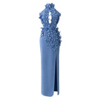 Parisian Blue Flower Dress