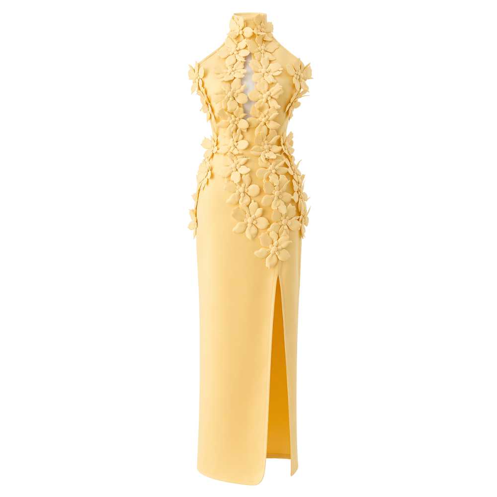 Parisian Yellow Flower Dress