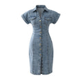 The Tailored-Fit Denim Dress