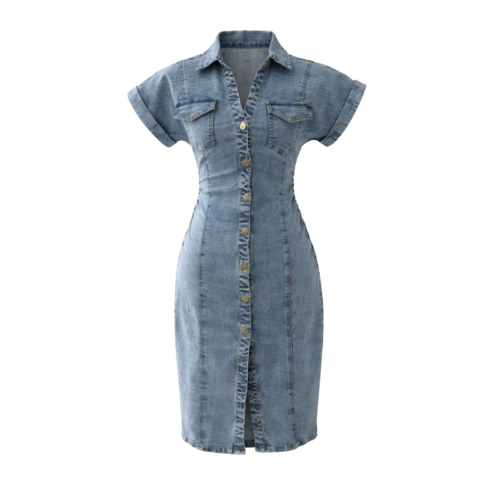 The Tailored-Fit Denim Dress