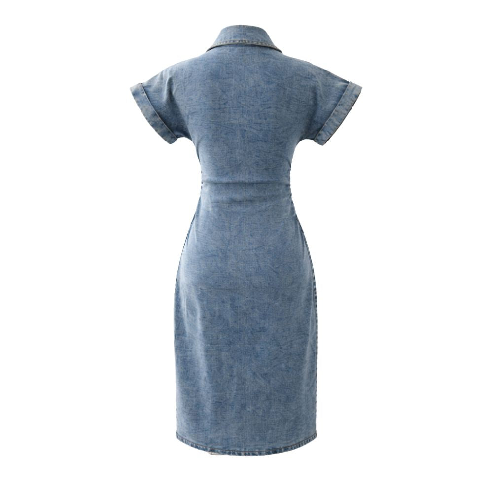 The Tailored-Fit Denim Dress