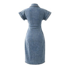 The Tailored-Fit Denim Dress