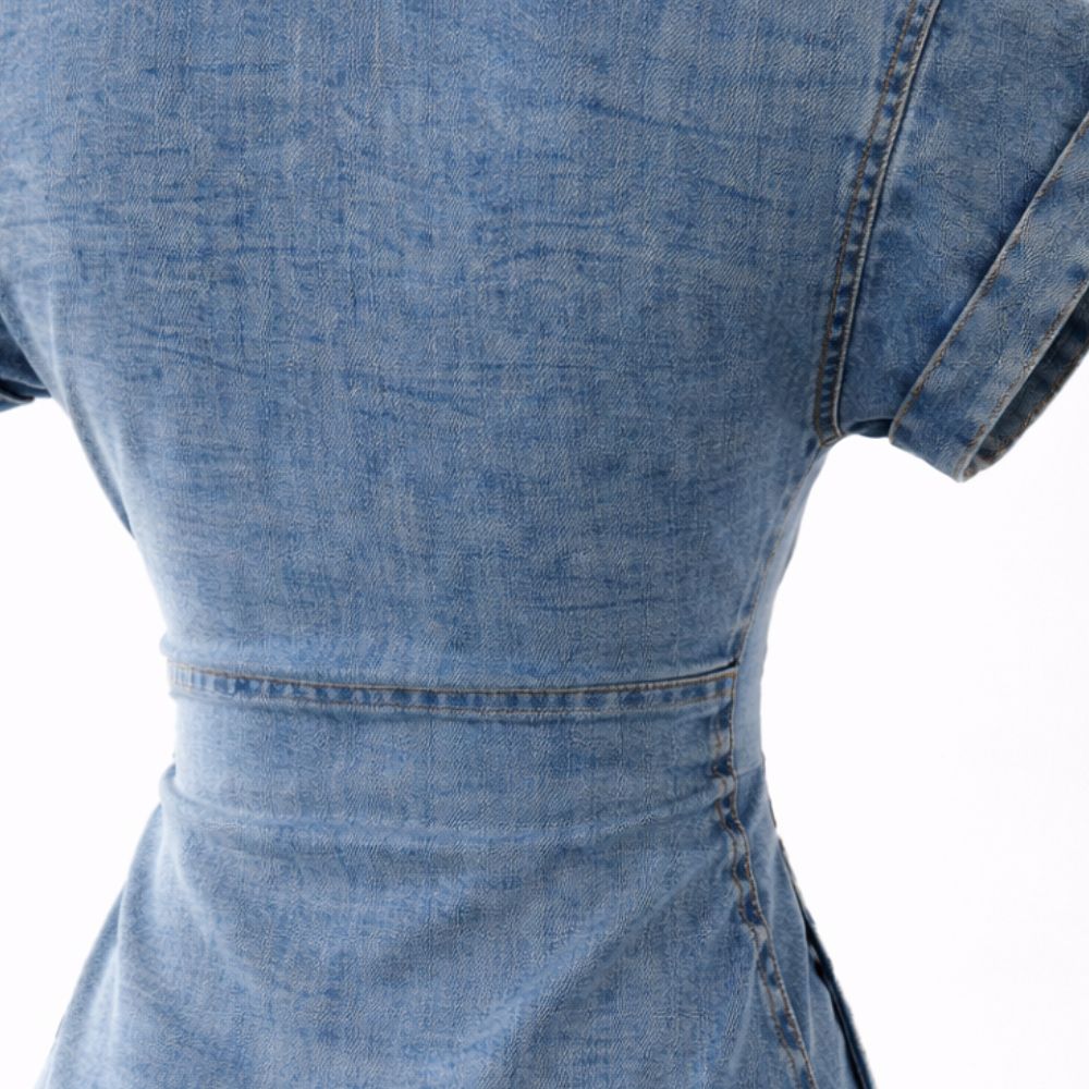The Tailored-Fit Denim Dress