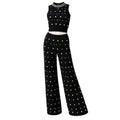 Noir Black Jewel-Detail Ensemble