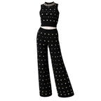 Noir Black Jewel-Detail Ensemble