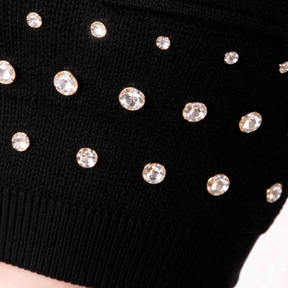 Noir Black Jewel-Detail Ensemble