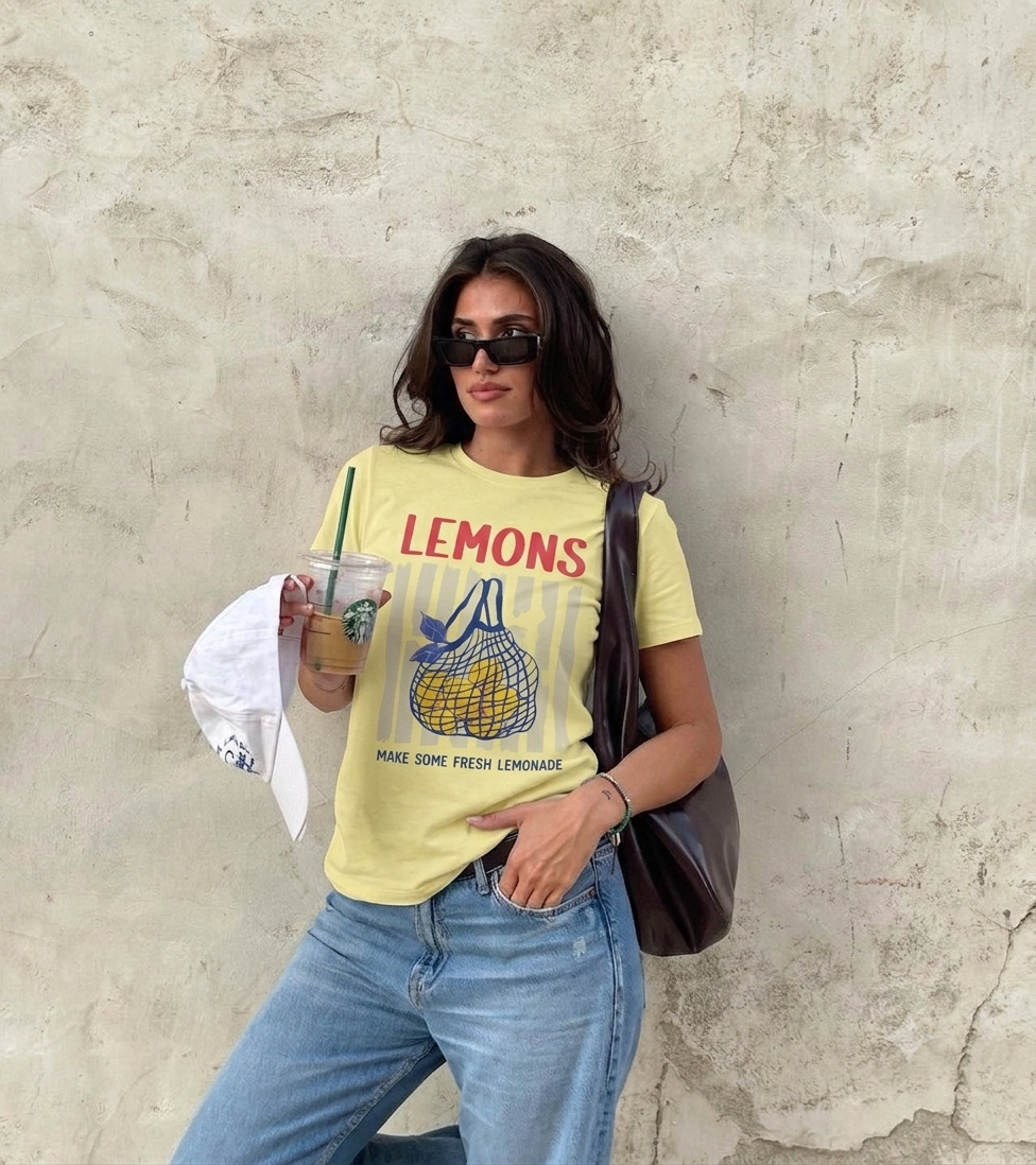 Yellow Lemon Summer Blouse