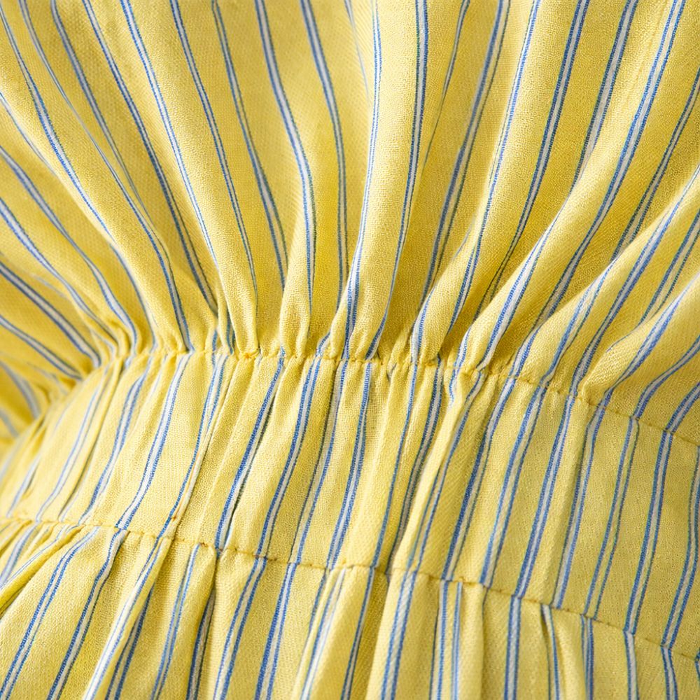 Radiant Yellow Striped Blouse