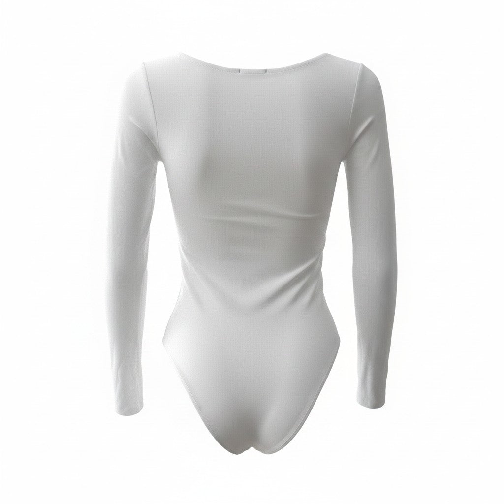 Simple Body White Long-Sleeve