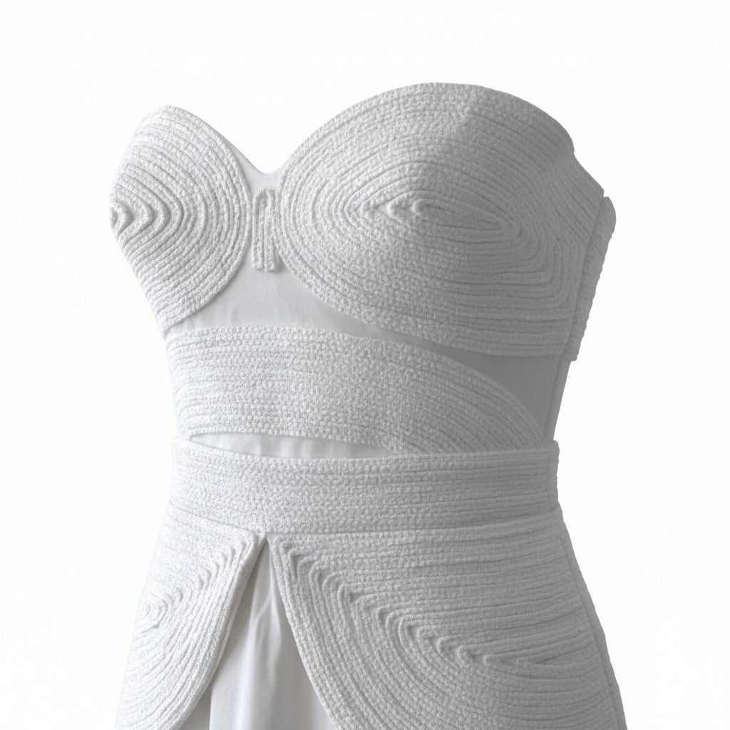 Blusa blanca y falda larga, conjunto de estilo vestido con bordado parisino