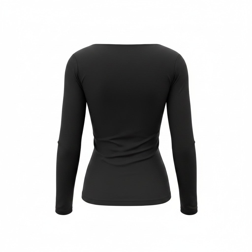 Basic Black Long-Sleeve Sweater