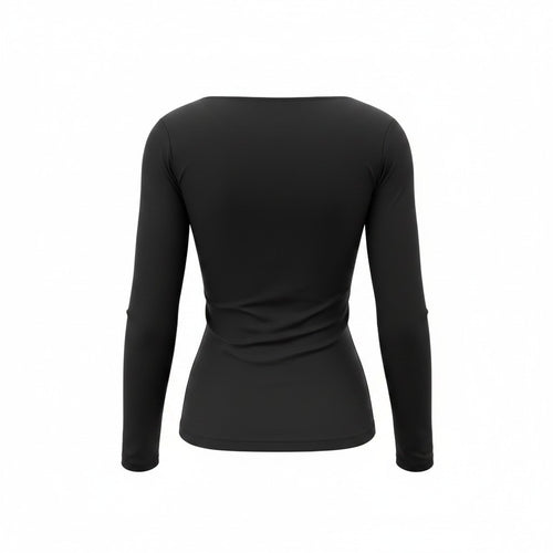 Basic Black Long-Sleeve Sweater
