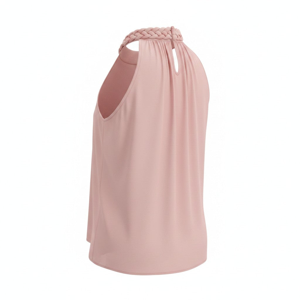 Romantic Pink Trenza Blouse