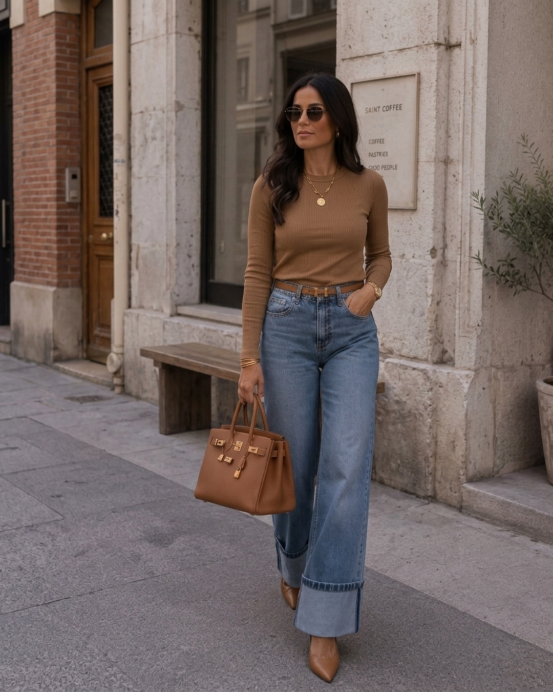 Basic Nude Top Sweater