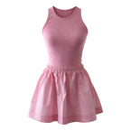 Fresh Pink Blouse & Short Set