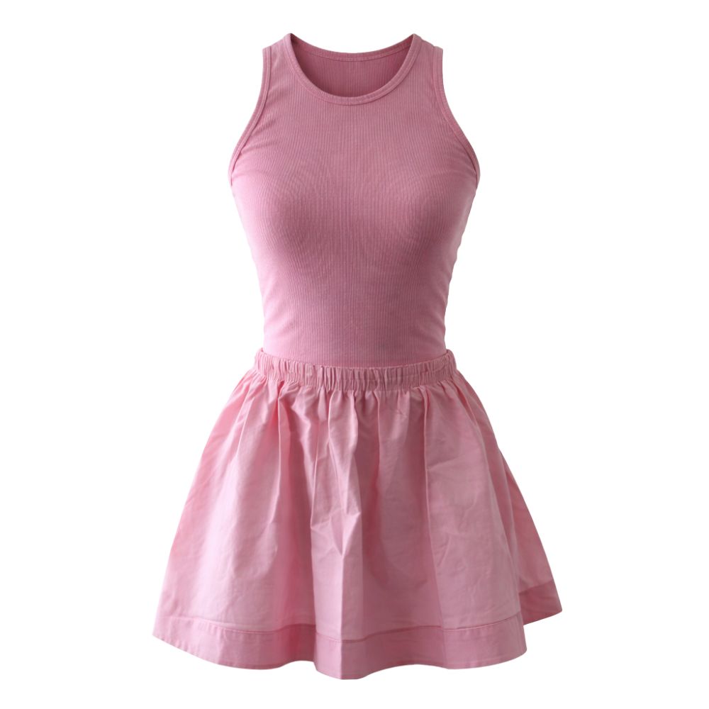 Fresh Pink Blouse & Short Set