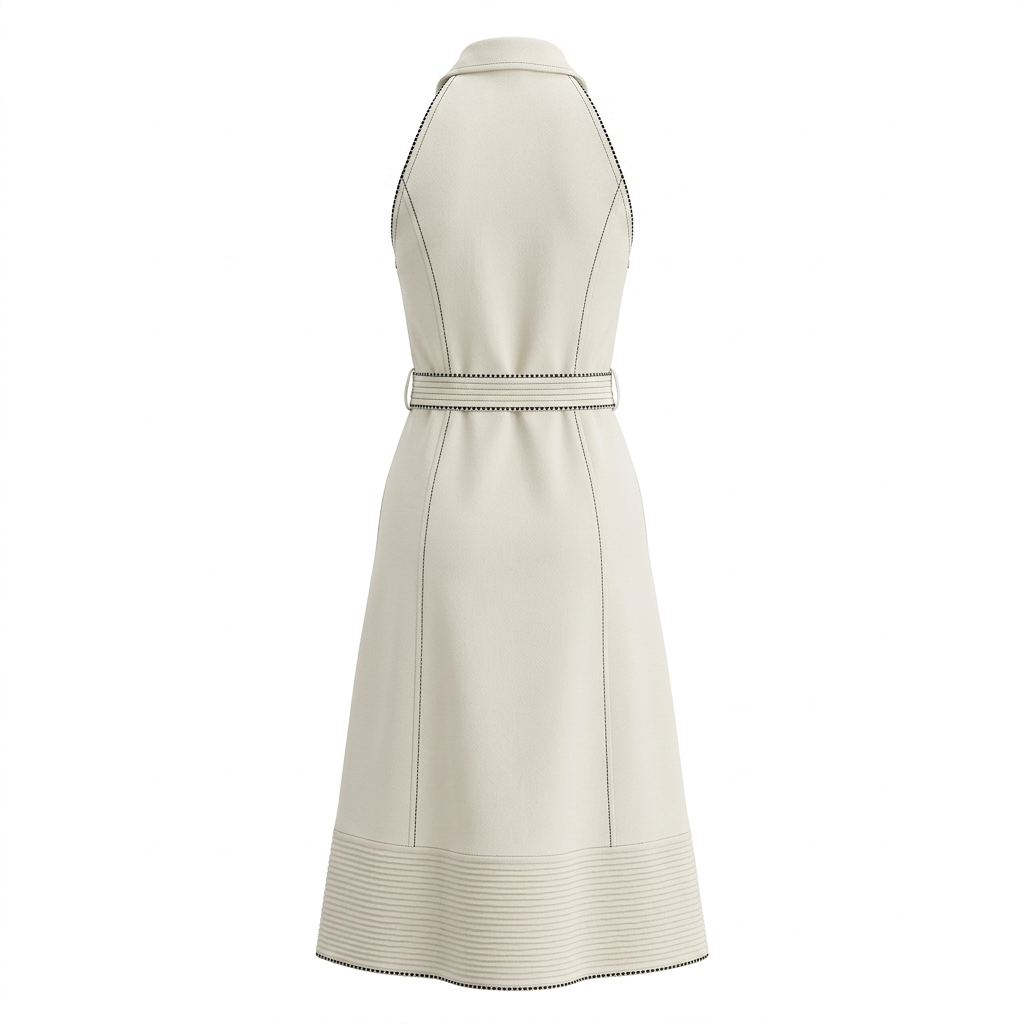 Coco White Office Dress