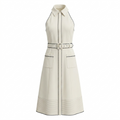 Coco White Office Dress