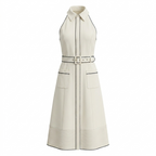 Coco White Office Dress