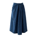 Elegante falda larga Jean azul