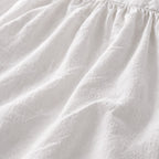 Vestido blanco con detalles negros clásico