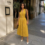 Elegant Long Yellow Dress