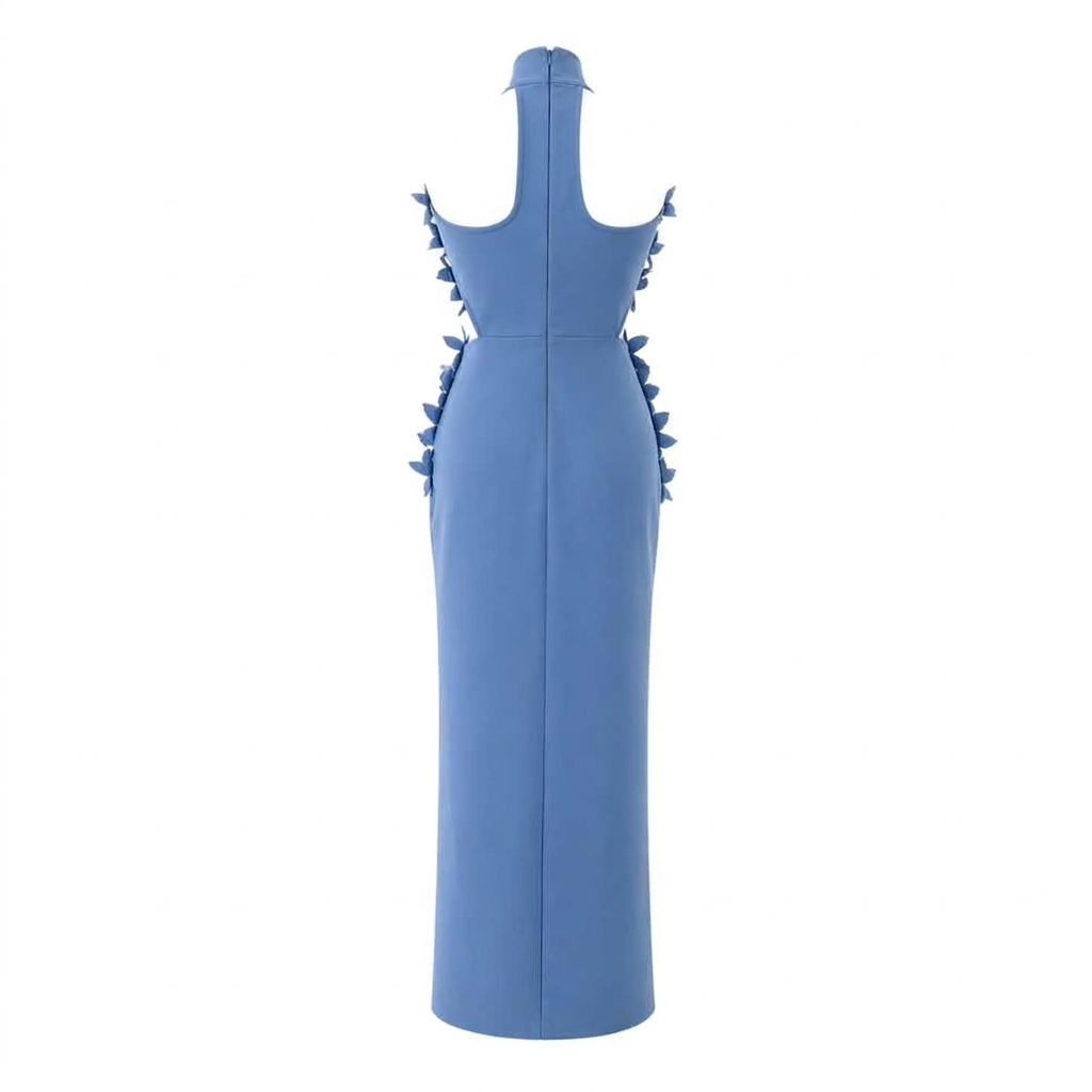 Parisian Blue Flower Dress