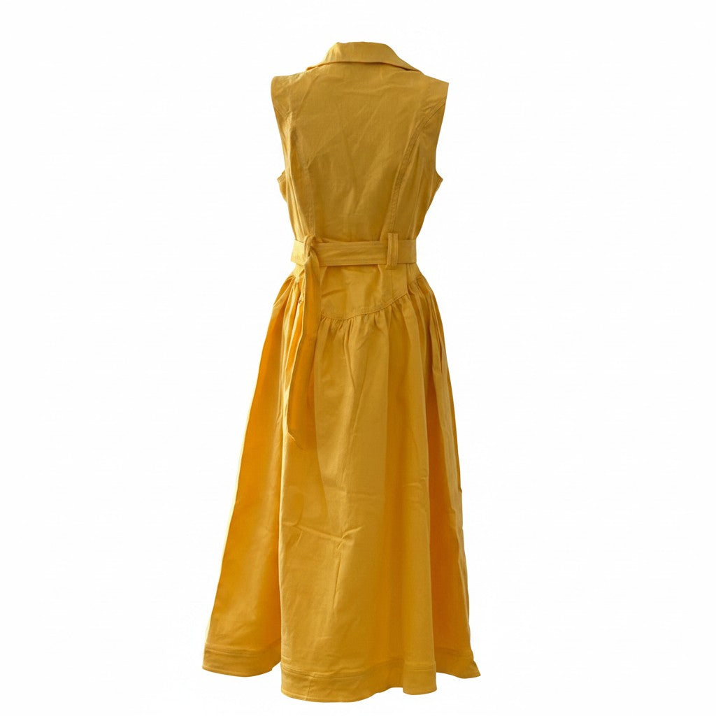 Elegant Long Yellow Dress