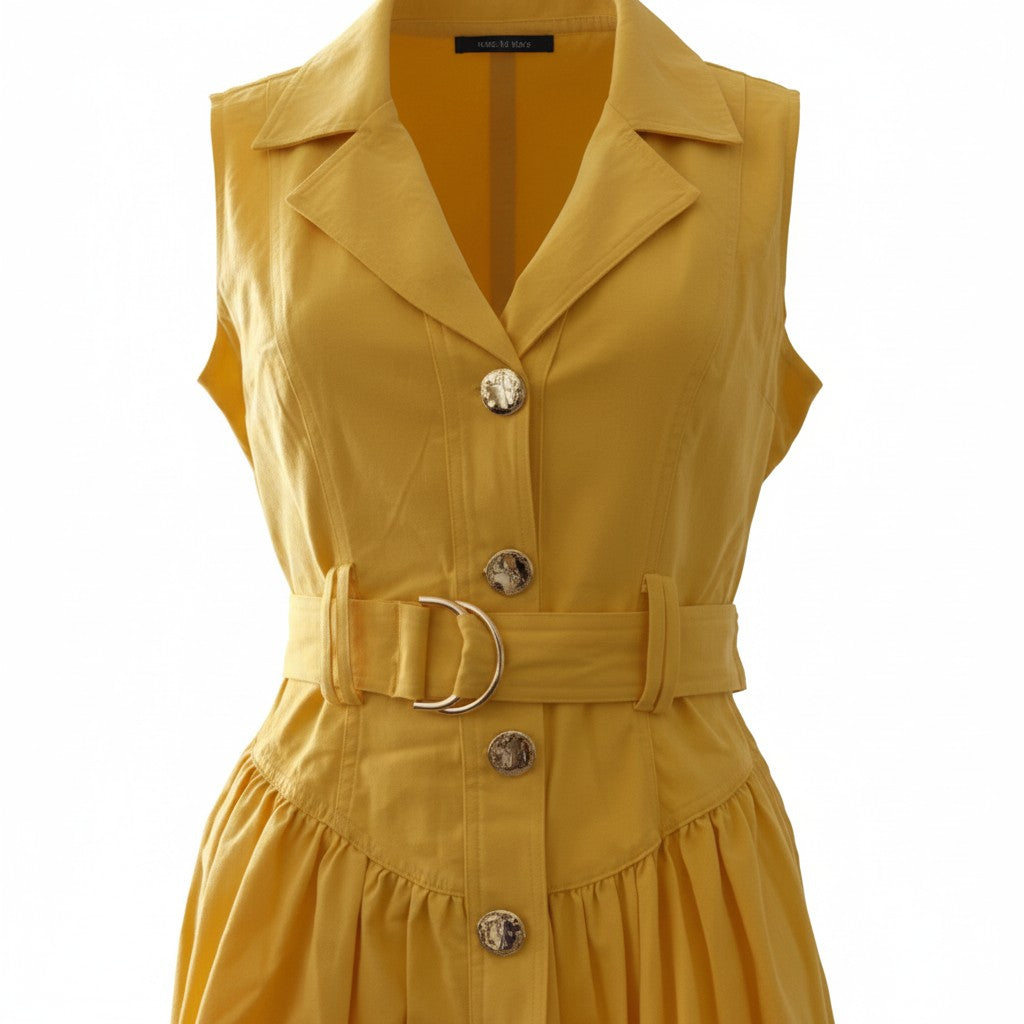 Elegant Long Yellow Dress