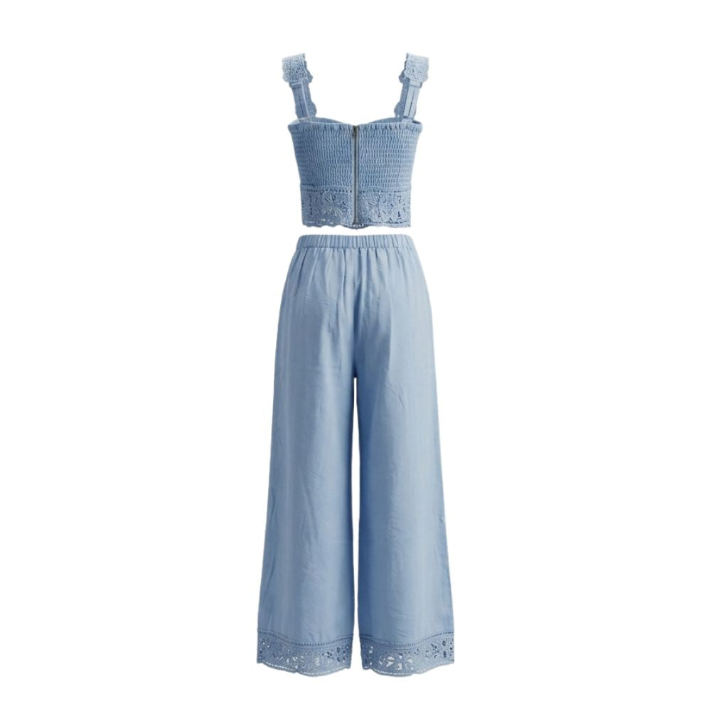Conjunto de dos piezas Essential en azul cielo