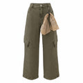 Olive Green Paris Denim Jeans