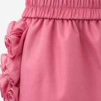 Pink Jewel-Detailed Top & Mini Skirt Ensemble