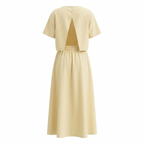 Two-Piece Set Cream Top and Long Skirt
