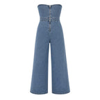 Iconic Blue Denim Strapless Piece