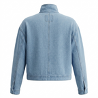 Denim Fashion High-Neck Jacket