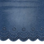 Pantalones cortos florales de mezclilla azul para primavera