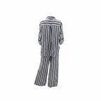 Stripes Camison and Long Linen Pants Set
