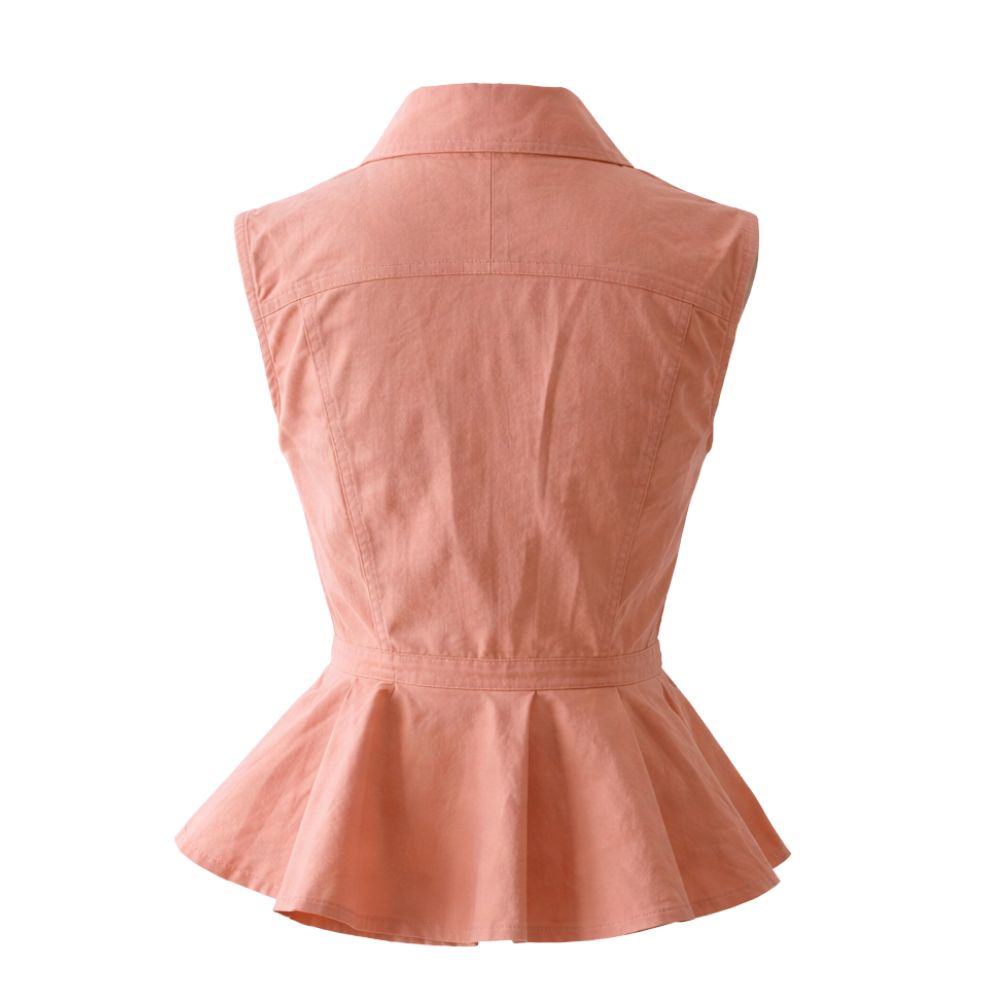 Salmon Sorbet Cinched Blouse