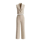 Beige Office Two-Piece Set