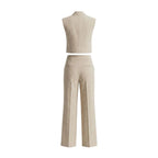 Beige Office Two-Piece Set