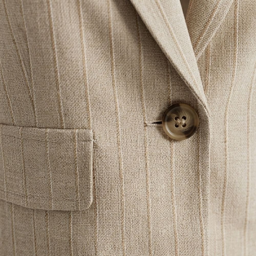 Beige Office Two-Piece Set