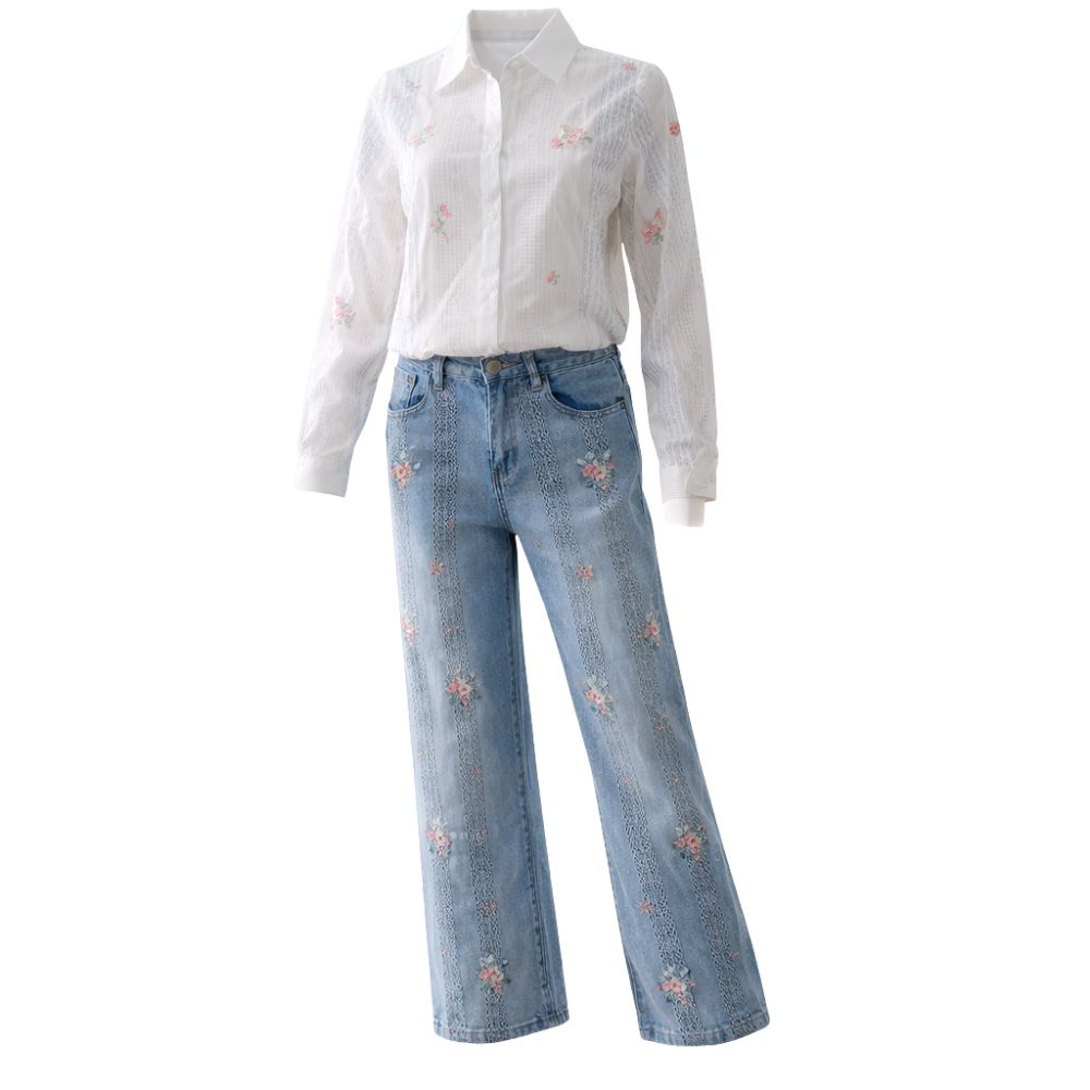 Delicate Jean Italian Pants